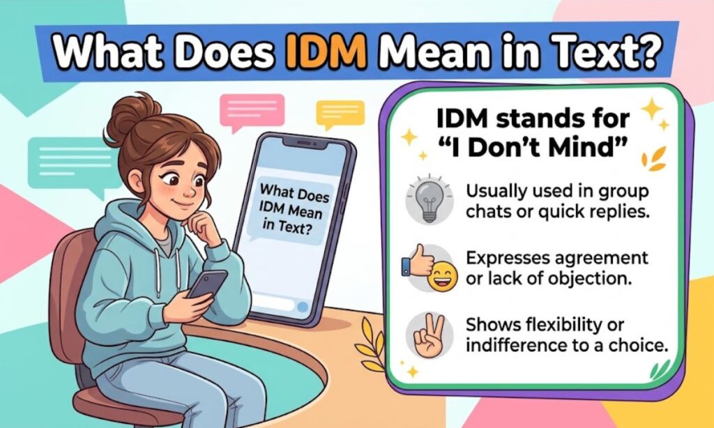 What Does IDM Mean in Text