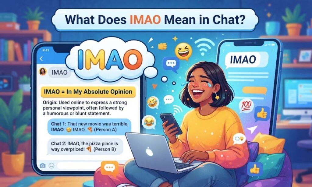 What Does IMAO Mean in Chat