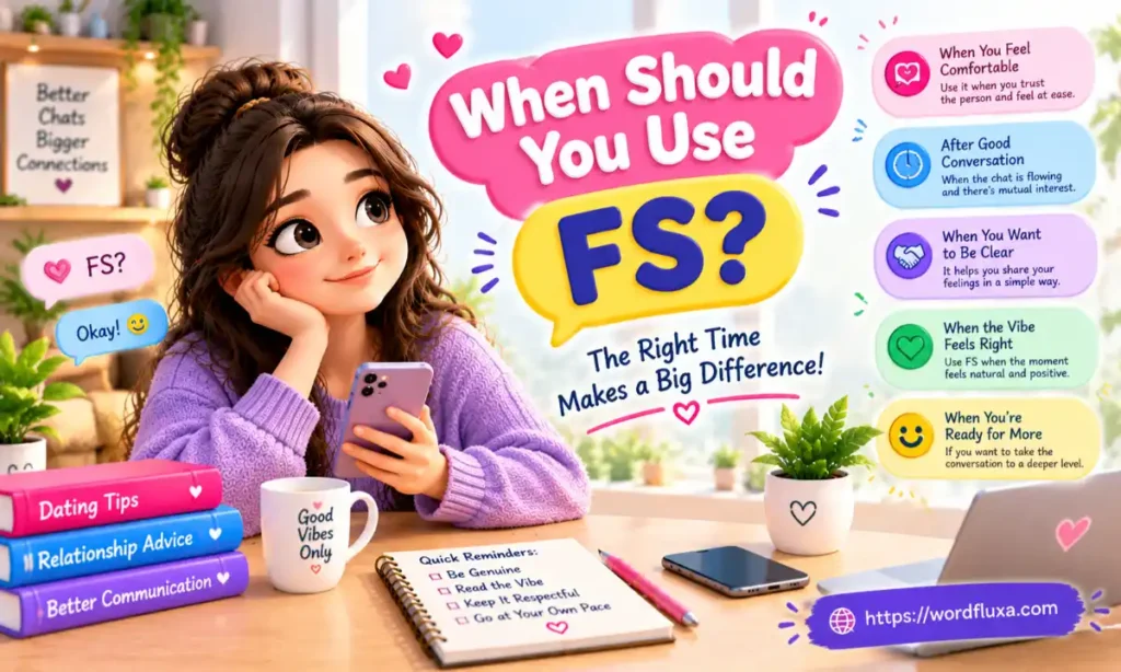 When to use FS in dating chats.