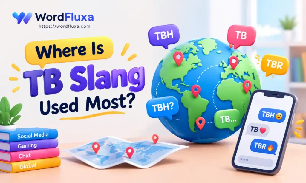 Graphic showing where TB slang is used most across social media and messaging apps