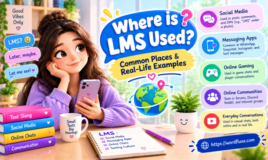 Alt text: Where LMS is used in everyday conversations.