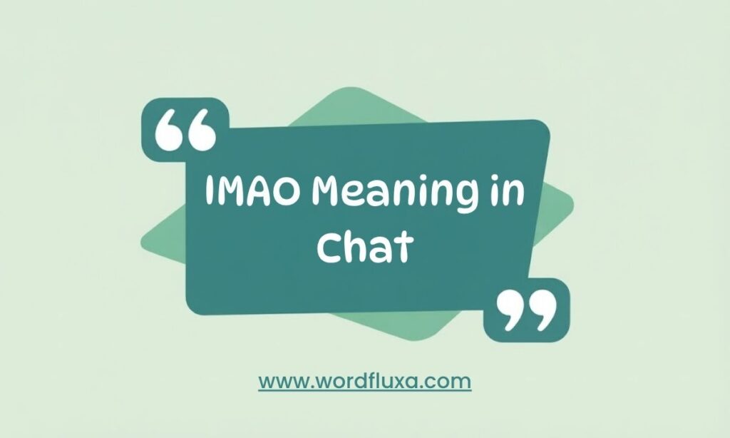 IMAO Meaning in Chat