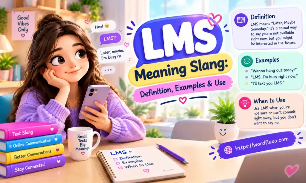 LMS meaning in slang – definition and examples.